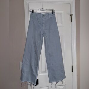 Women’s baby blue straight leg jeans